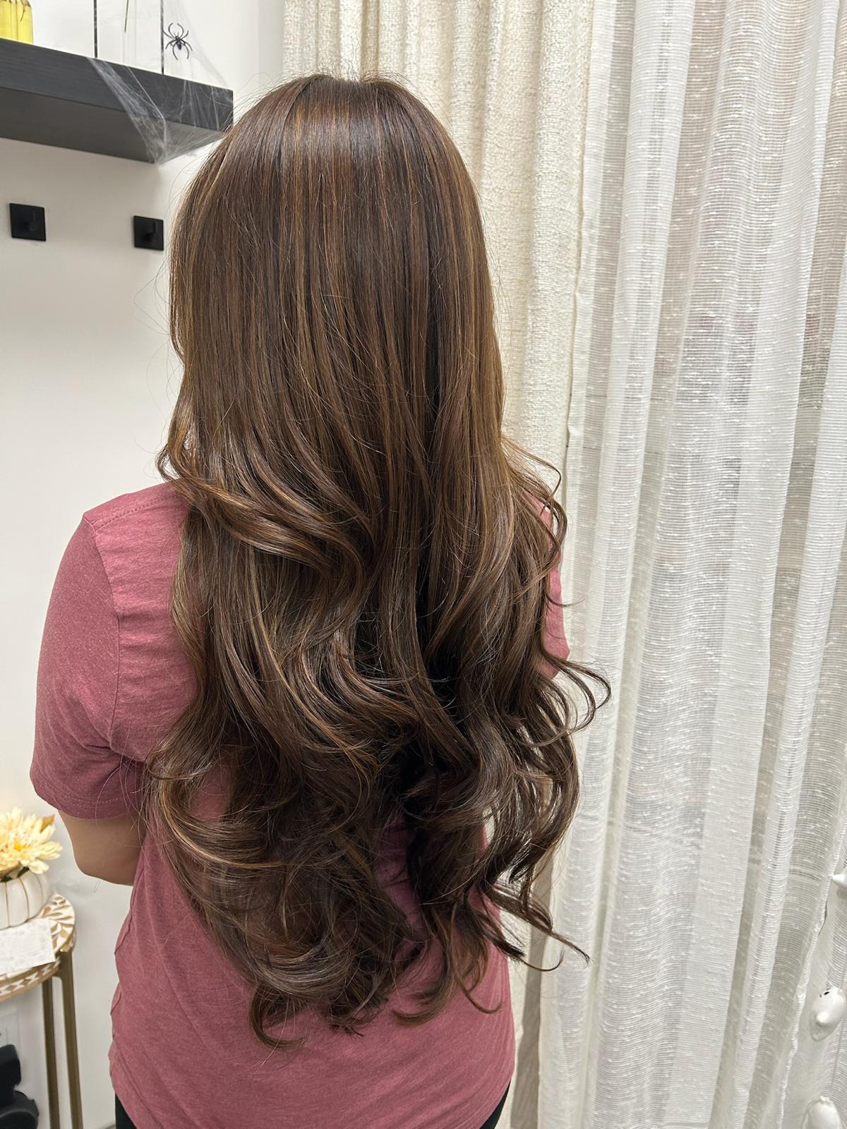 Brunette curls